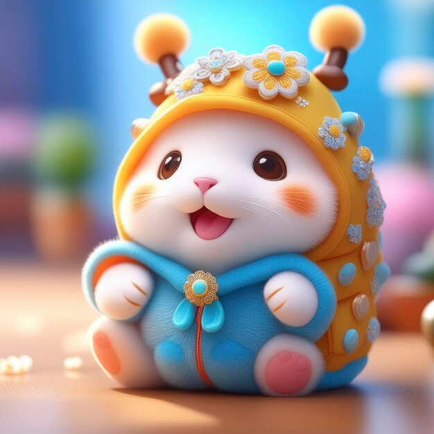 Captivating Macro Views of Adorable Cartoon Animal