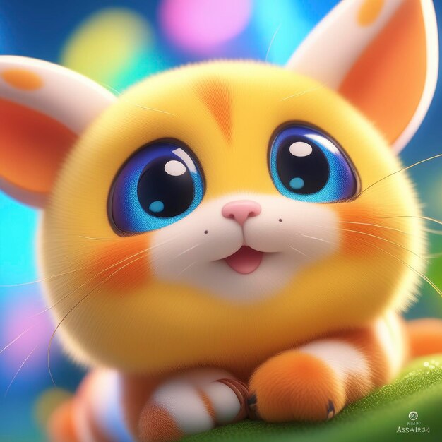 Captivating Macro Views of Adorable Cartoon Animal