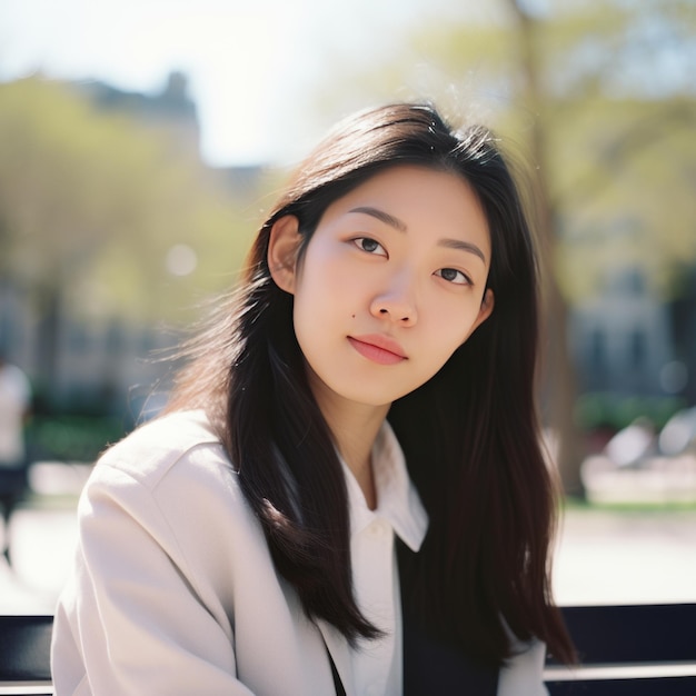 매혹적인 순간: 젊은 한국 여성이 파리의 로맨스 도시를 포용하는 모습