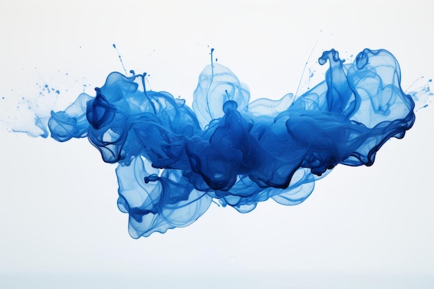 写真 水に溶ける青いインクの魅力的なパターン ar 32