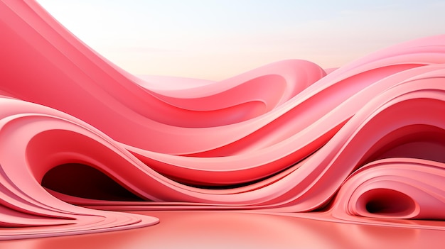 Captivating Pink 3D Background