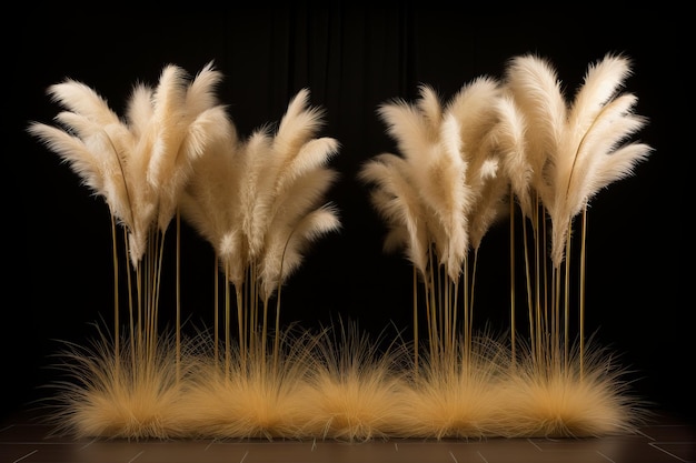 Captivating Podium Presentation amidst the Stunning Beauty of Pampas Grass Field