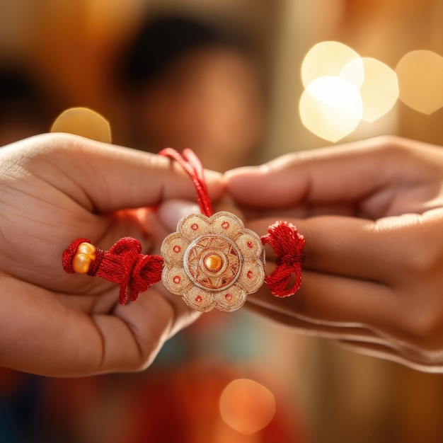 Photo captivating rakhi moment enhanced by ai