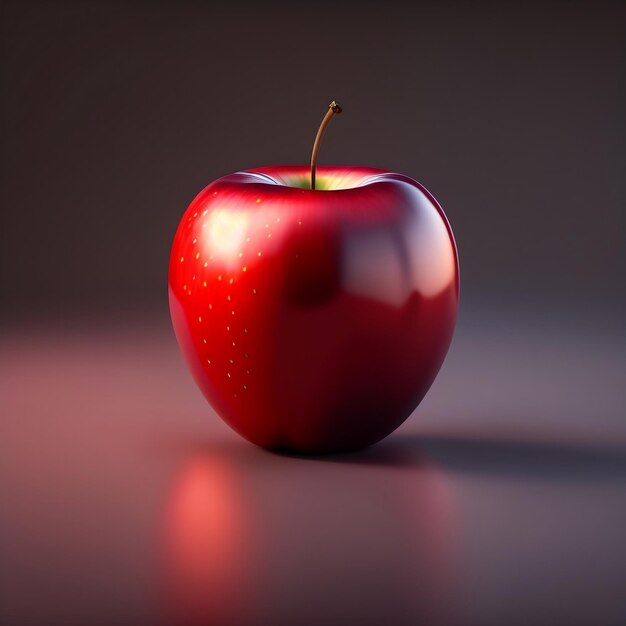 Photo a captivating red apple