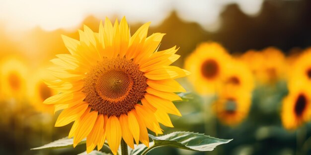 A captivating shot of a beautiful sunflower
