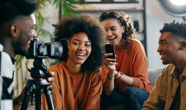 Captivating Shot of Influencers