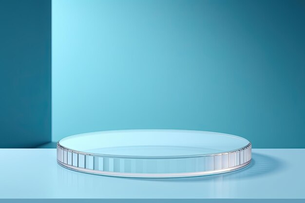 Captivating showcase a vibrant acrylic ribbed plate unveiling a paradisiacal realm for cosmetic pro