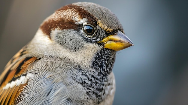 Captivating Sparrow Closeup A Glimpse into Natures Beauty