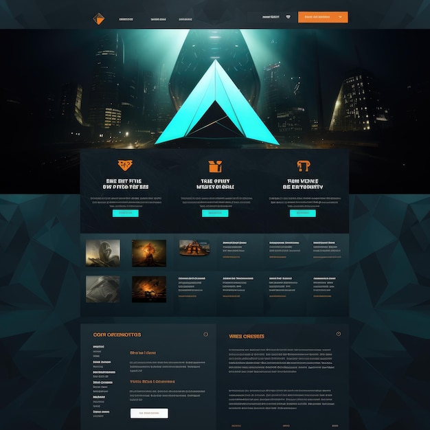 A Captivating Symphony of Cyan and Orange Exploring the Enigmatic Dark Theme of Our Unique Website