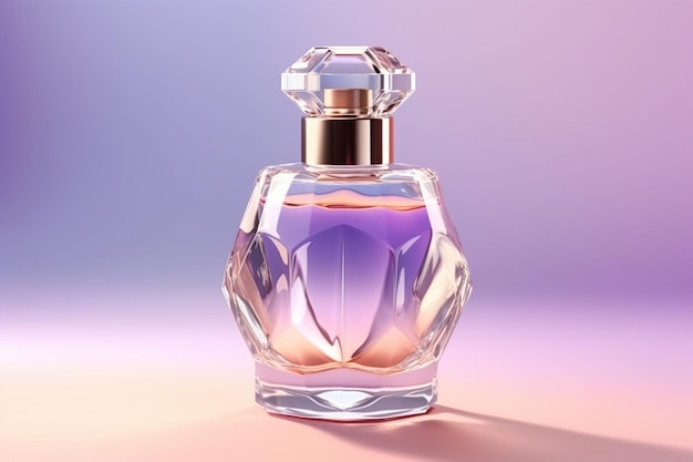 A Captivating Top View of a Glass Perfume Bottle Packaging