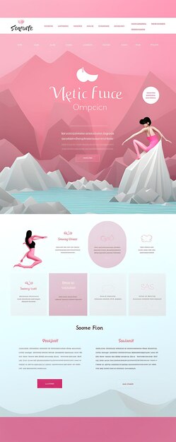 Photo captivating valentine theme web layout design and concept for websites romantic diverse styles