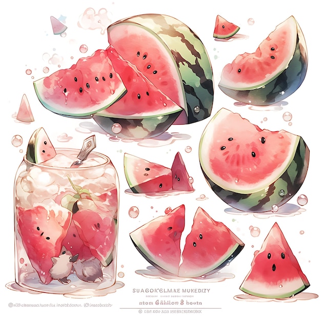 Captivating Watercolor Fruit Drawings for a Playful and Colorful Experience