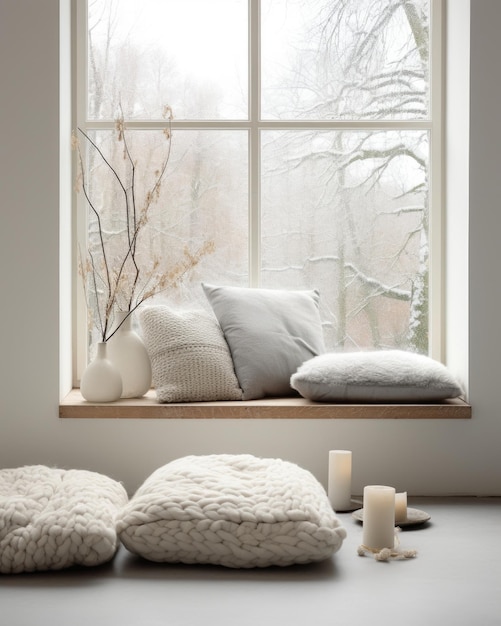 Capture the cozy feel of winter with a Scandinavianinspired product presentation The soft p