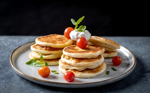 Capture the essence of Blini in a mouthwatering food photography shot