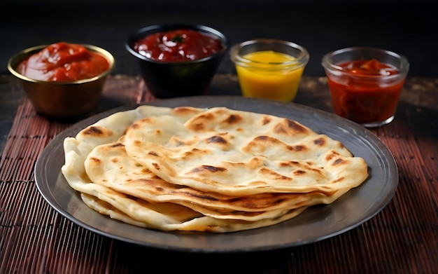 Capture the essence of Chapati in a mouthwatering food photography shot