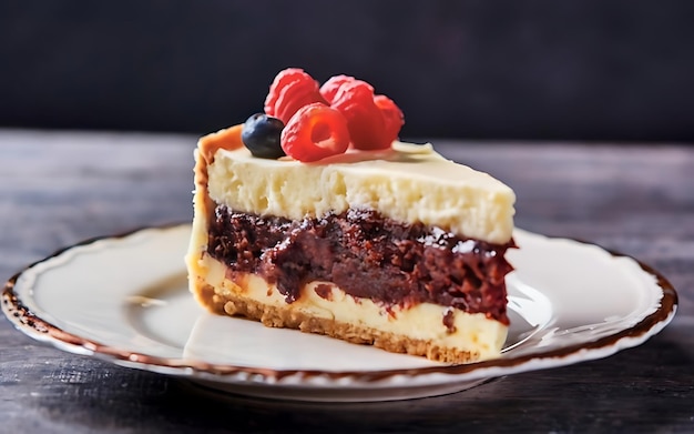 Capture the essence of Cheesecake in a mouthwatering food photography shot