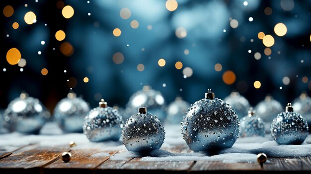 Foto cattura l'essenza della stagione natalizia con questo sfondo con l'atmosfera di buon natale