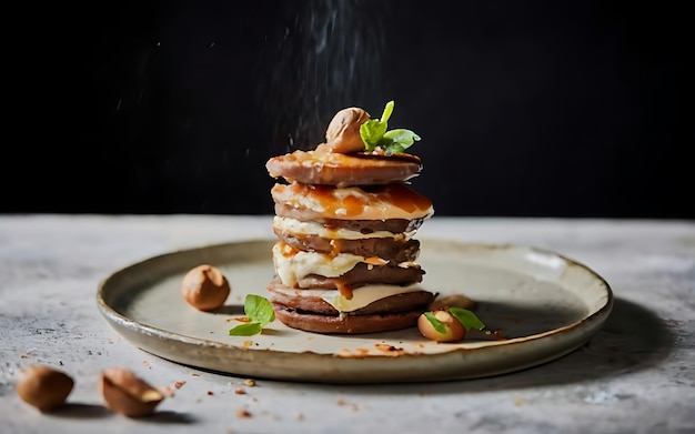 Photo capture the essence of melkkos in a mouthwatering food photography shot