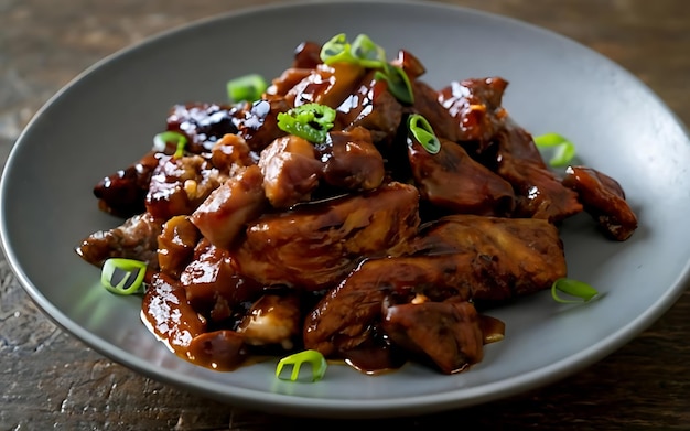 Capture the essence of mongolian beef in a mouthwatering food photography shot