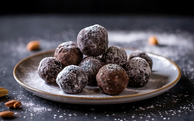 Photo capture the essence of truffles in a mouthwatering food photography shot