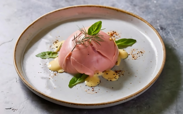 Photo capture the essence of vitello tonnato in a mouthwatering food photography shot