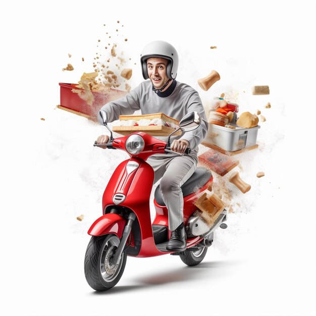 Capture the excitement and energy of food delivery