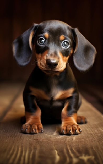 A Capture of a Mini Dachshund Pup