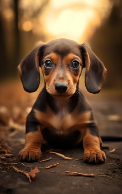 A Capture of a Mini Dachshund Pup