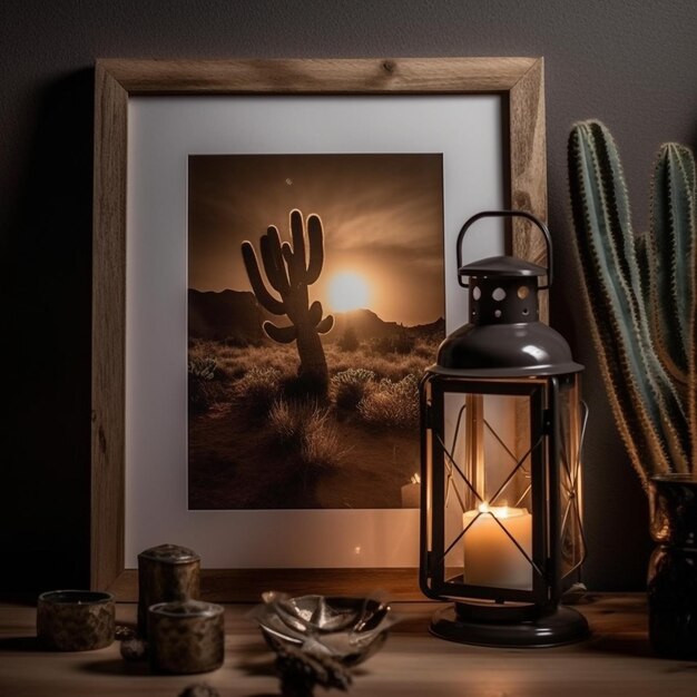 capture the serenity of the desert night with our lantern