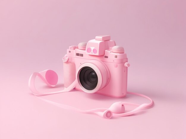 capture in simplicity minimal camera isolated on background