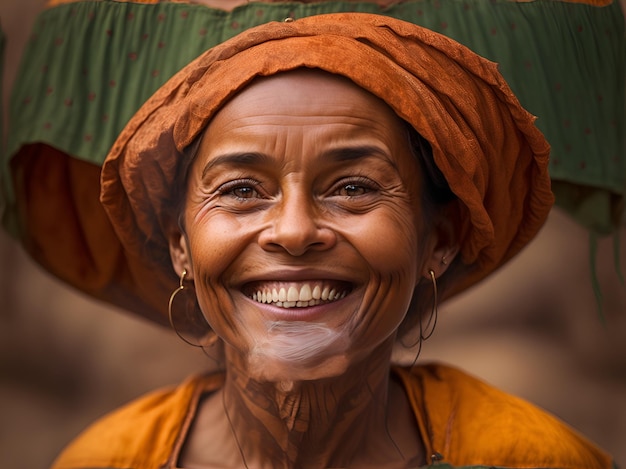 Capture the spirit of World Photography Day with a candid portrait of a smiling face