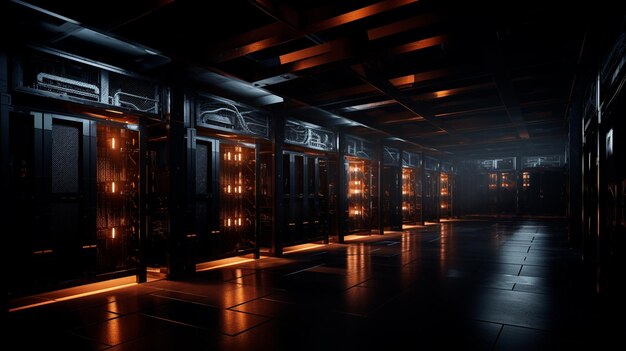 Photo capture the warmth of server rack lights in a low li a e d d dada da jpg