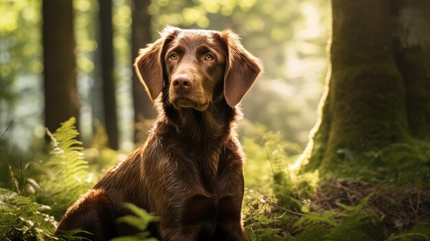 Captures brown dog