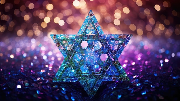 Captures glitter star of david