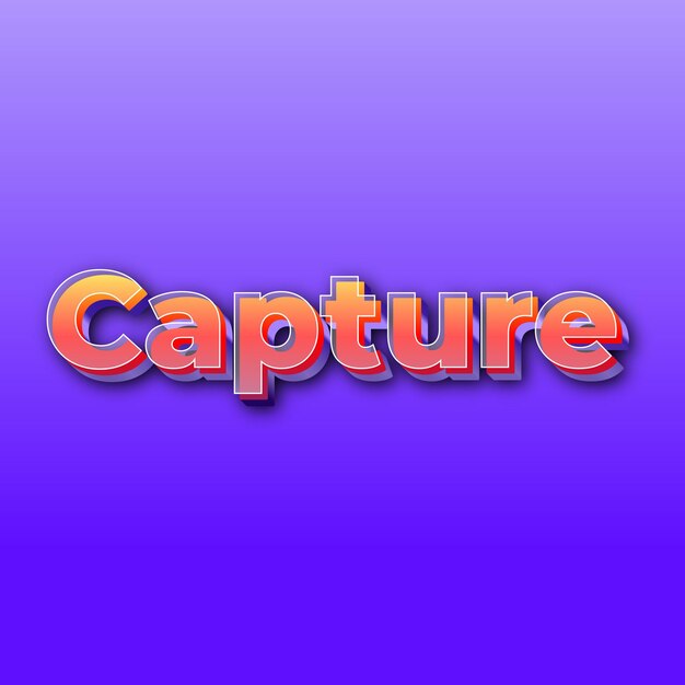 CaptureText effect JPG gradient purple background card photo