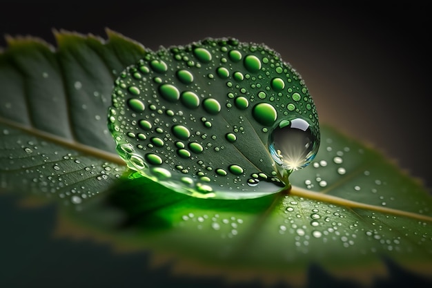 Capturing beauty of macro photography of Water Drops on plants