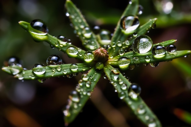 Capturing beauty of macro photography of Water Drops on plants