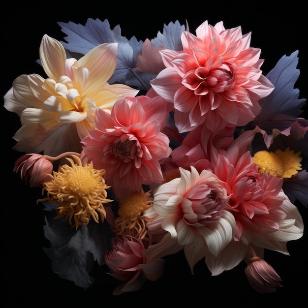 Photo capturing the beauty photogrammetry scan of exquisite flowers