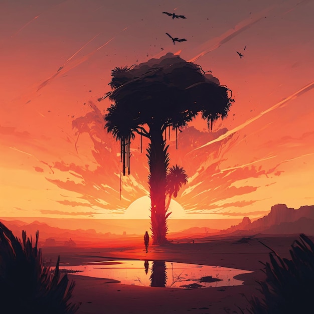 Capturing the Beauty of Sunsets Stunning Illustration