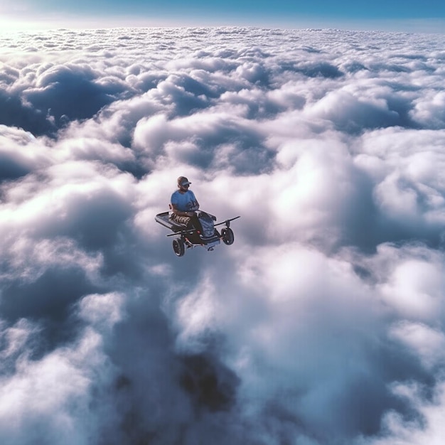 capturing a cloud in the sky