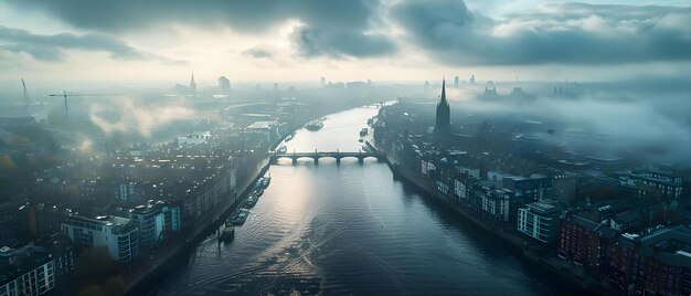 Photo capturing dublin from an aerial perspective with dji mavic drone concept drone photography aerial views dublin landscapes dji mavic bird39s eye view