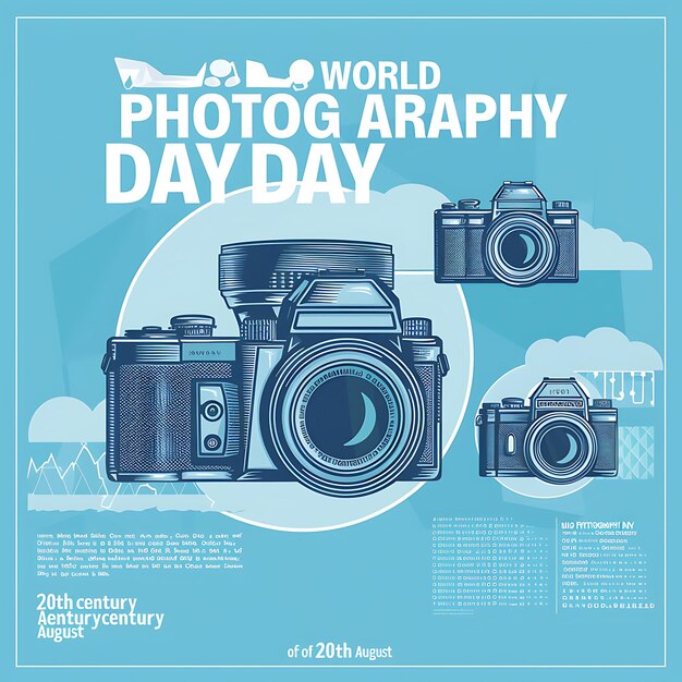 Photo capturing elegance masterpiece illustrations for world photography day