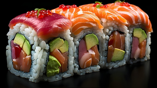 シンフォニックな巻き寿司の優雅さを捉える