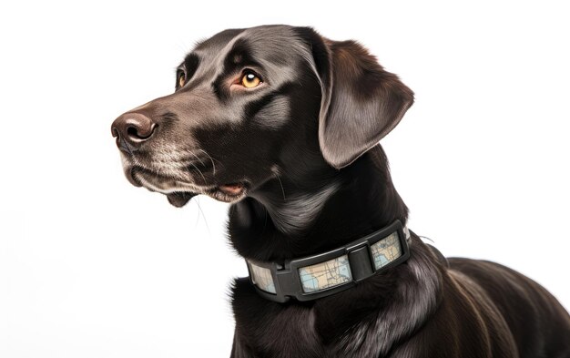 Photo capturing the essence of the dog gps tracker in a photo isolated on a transparent background png