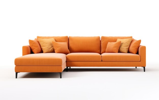 Capturing the Essence of Sectional Sofa Designs Isolated on a Transparent Background PNG