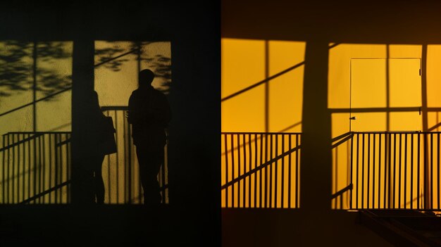 Photo capturing the evolution of shadows