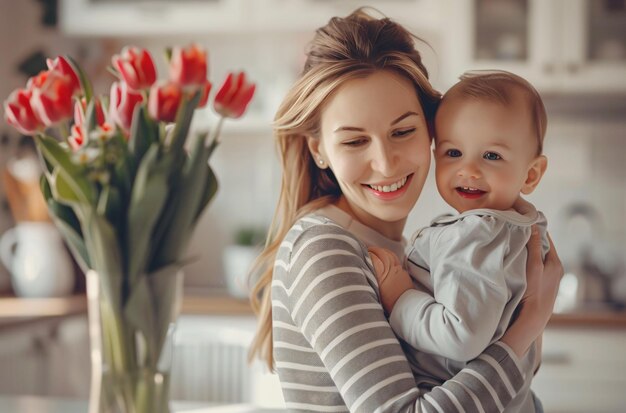 Foto catturare il cuore della maternità momenti familiari senza tempo per la giornata della madre