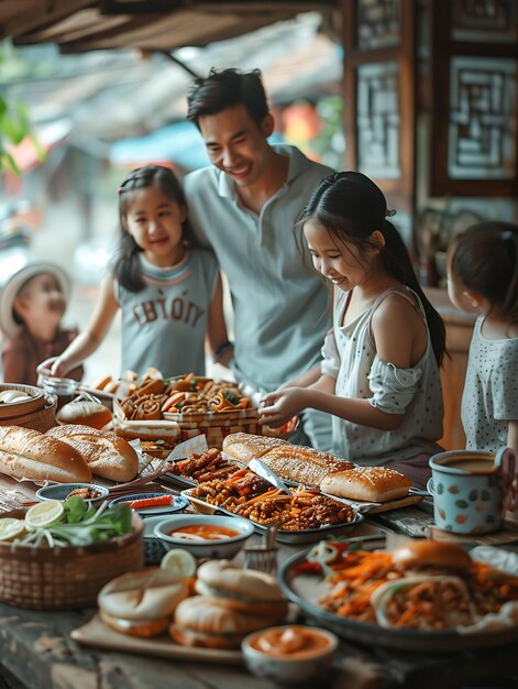 즐거운 순간을 포착하는 이웃 피크닉 가족 사진과 이웃 모험 컨셉 아이디어