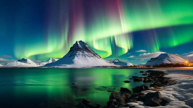 Capturing The Majestic Butte Of Northern Lights A Professional And Awardwinning Photo