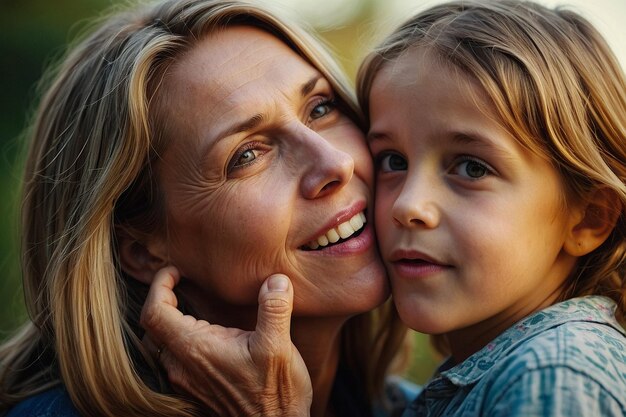 Photo capturing motherly love mothers